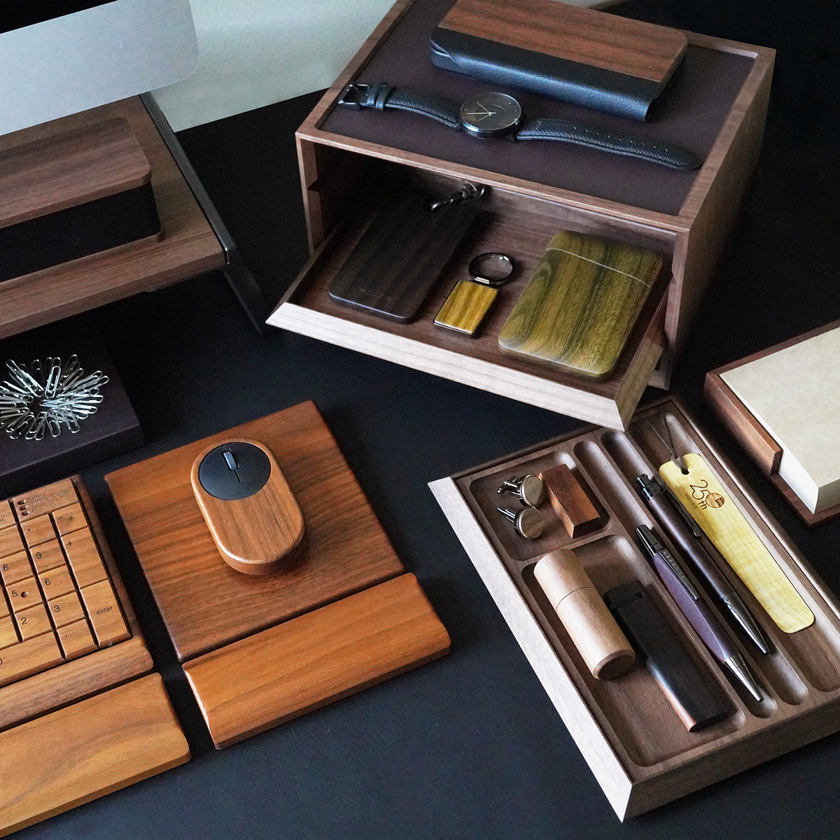 【数量限定】25周年記念商品「Desk Organizer」木製デスクオーガナイザー・デスク整理