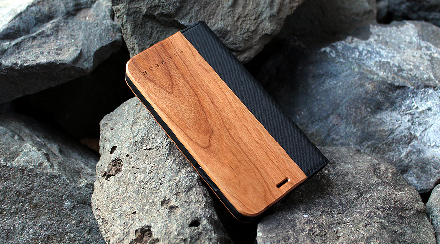 手帳型の木製アイフォンケース、iPhone XS/X専用フリップケース