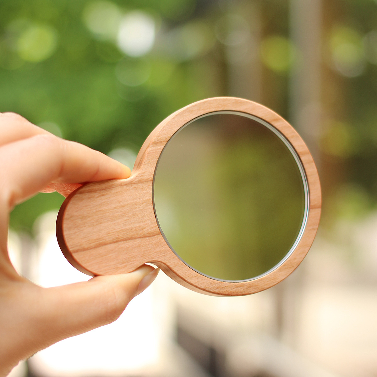 木製手鏡・コンパクトミラー