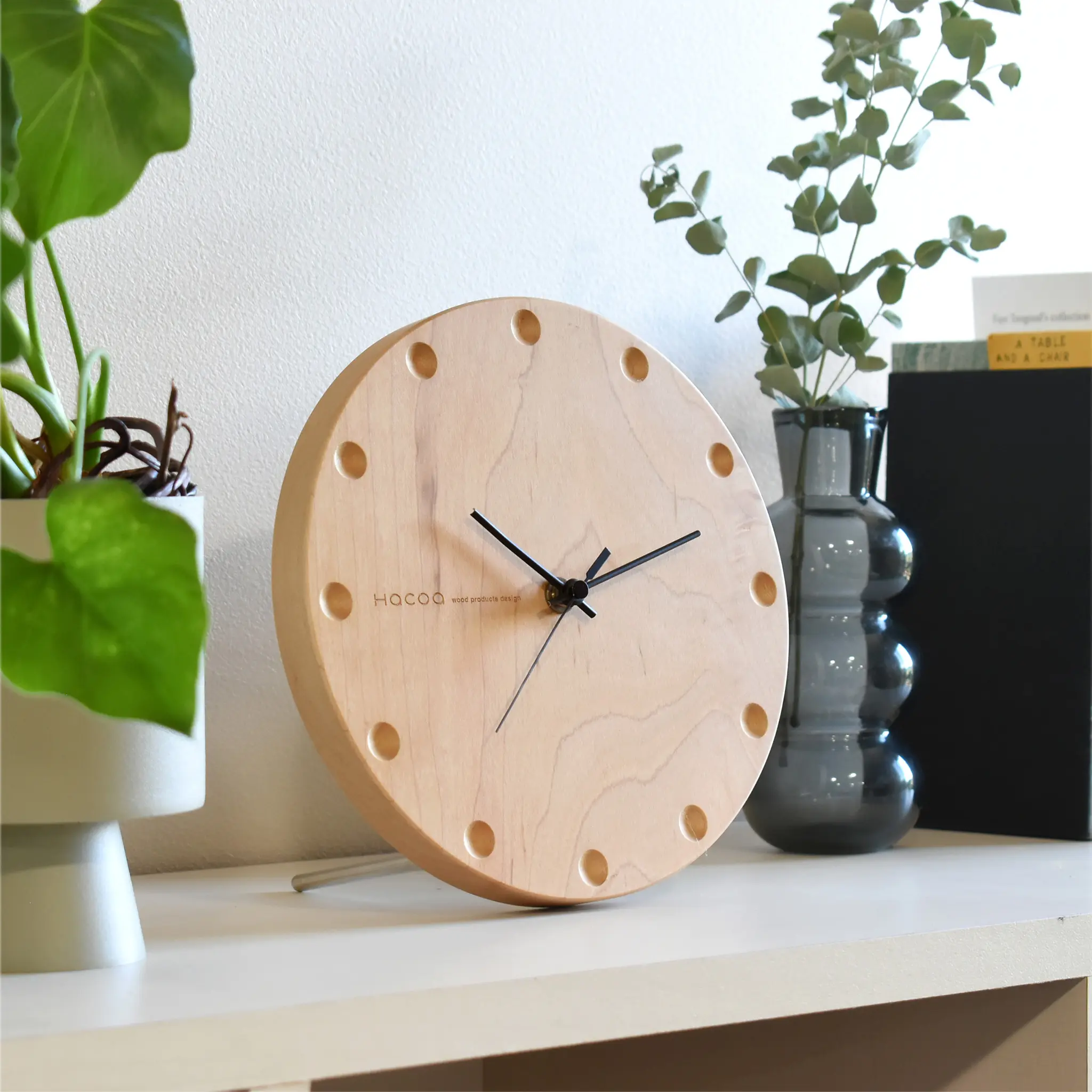 住友林業×ハコア ひのきの球体置時計 住友林業×hacoa ひのきの球体