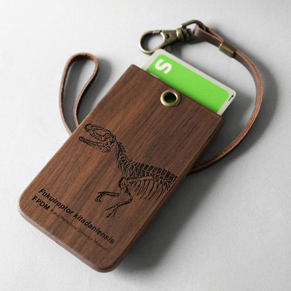 福井県立恐竜博物館 監修 木製ICカードケース