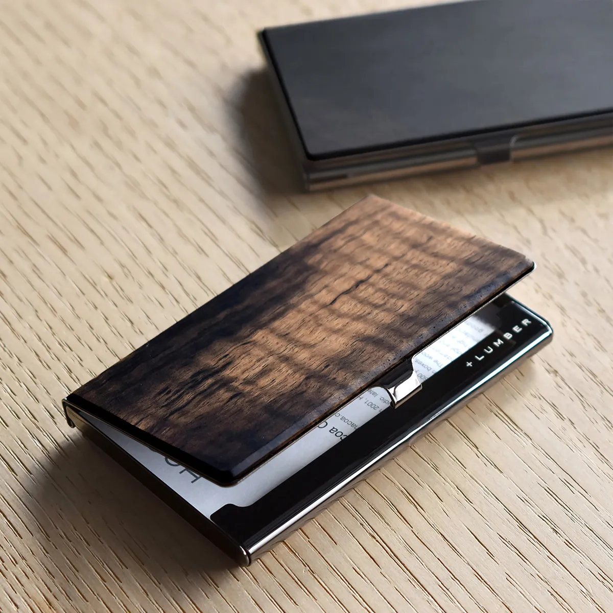 古木「黒柿」の名刺入れ・カードケース