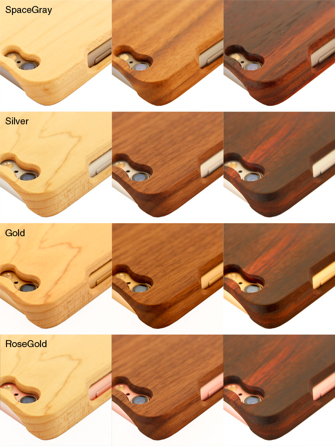 木製ケース×iPhoneカラーマッチング