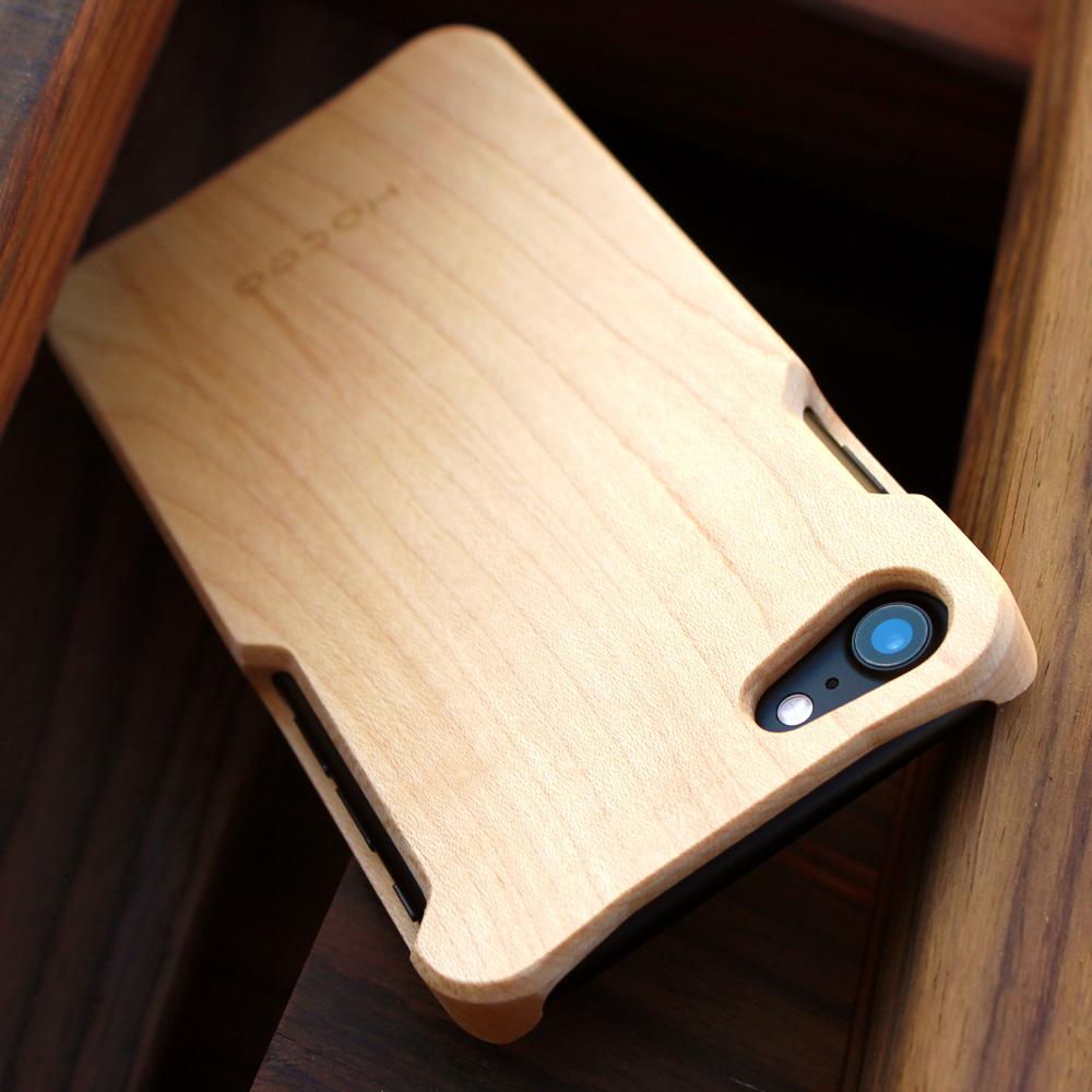 Iphone7 7plus対応 天然無垢材を使用した木製iphoneケース カバー Wooden Case For Iphone7 7plus Hacoa