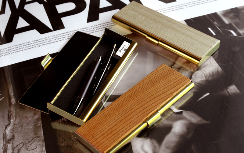 使う程に愛着が生まれる国産材と真鍮のペンケース・筆箱「Brass Pen Case」