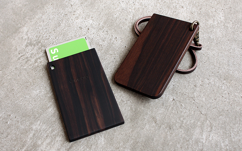 木でタッチするicパスケース カードケース 定期入れ Ic Passcase おしゃれな木の北欧風雑貨 Iphoneケース 木製名刺入れのブランド Hacoa
