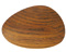 貝殻のような木製のペーパーウェイト